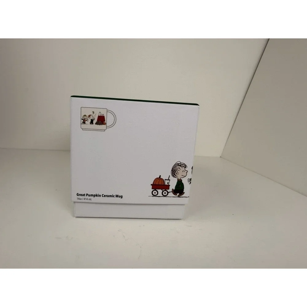 Starbucks Peanuts Snoopy 14oz Ceramic Mug New In Box Limited Edition